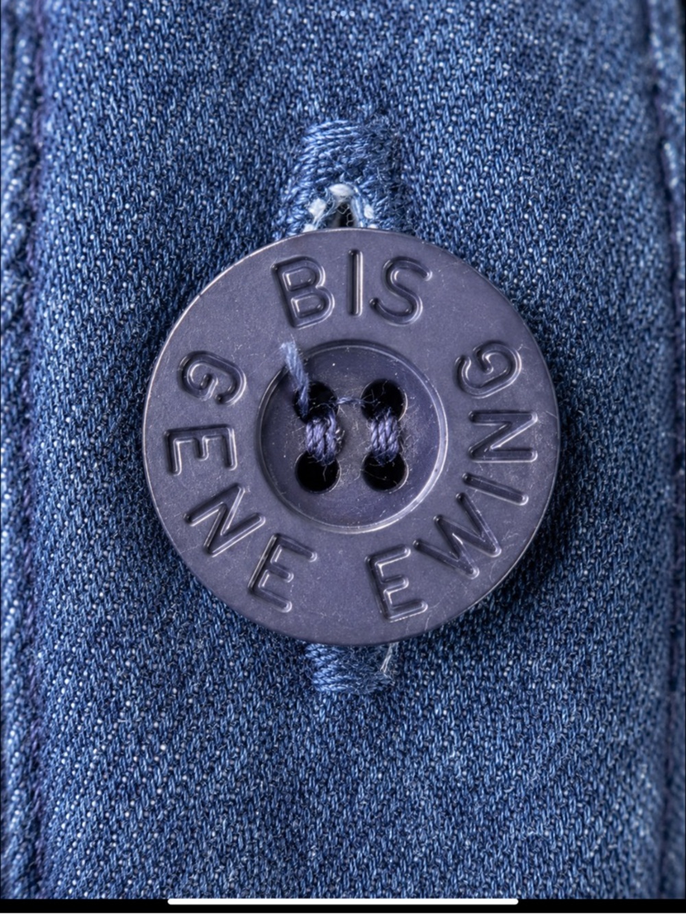 Vintage Wearable Art Textured Denim Jacket Gene Ewing BIS Japanese Minimalist L - Picture 5 of 16